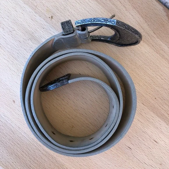 Streets Ahead Made in Usa Leather Silver Antique Silver Western Cowgirl Belt L